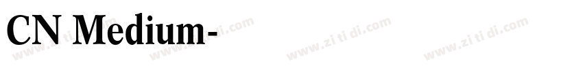 CN Medium字体转换